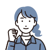 作業着女性アイコン